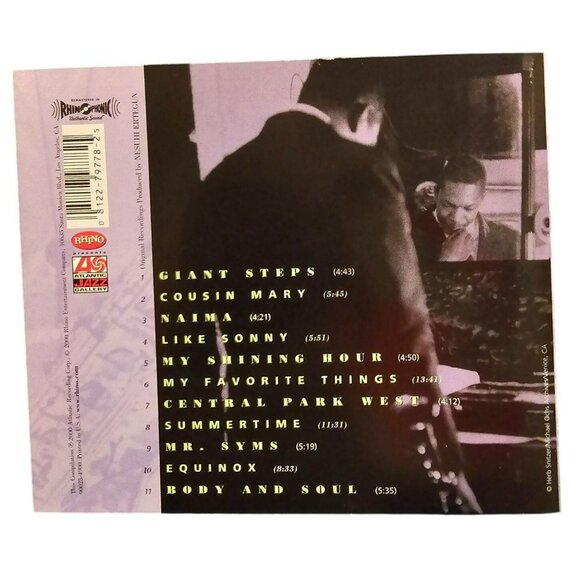 The Very Best Of John Coltrane Music CD Jazz Vibes Rhino Records 37430cd - Picture 2 of 2